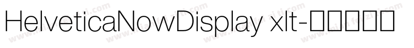HelveticaNowDisplay xlt字体转换